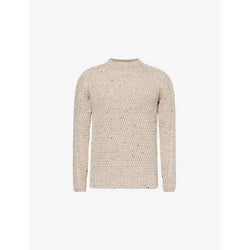 Mens Peregrine Winston crewneck relaxed-fit wool jumper