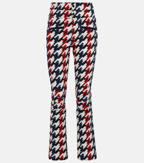 Perfect Moment Aurora high-rise houndstooth softshell ski pants | LYBSTORE