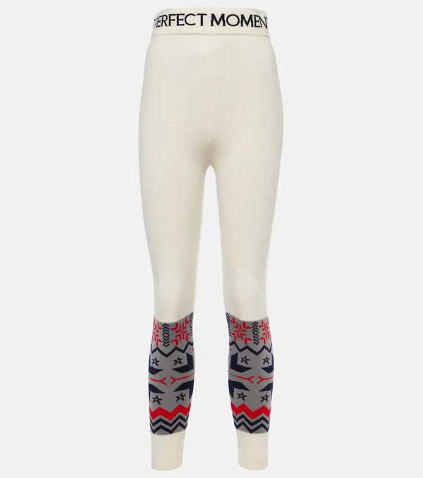 Perfect Moment Nordic intarsia wool leggings | LYBSTORE