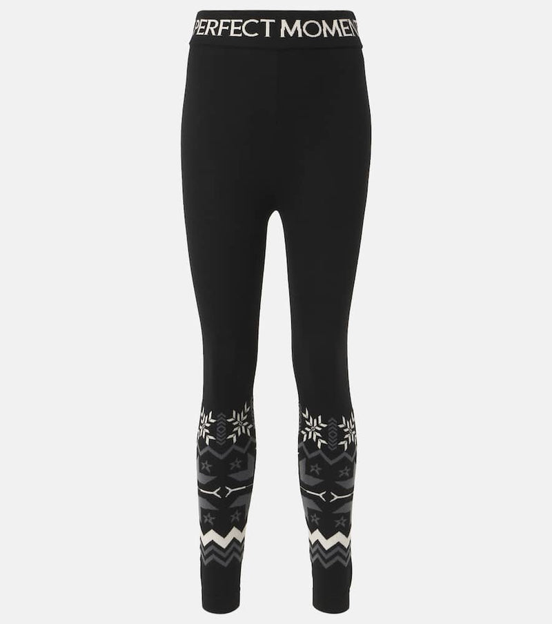 Perfect Moment Nordic intarsia wool leggings