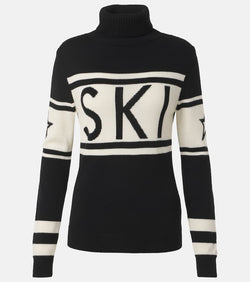 Perfect Moment Schild intarsia wool turtleneck sweater