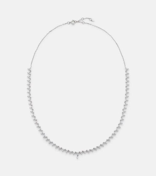 Persée 18kt white gold tennis necklace with diamonds