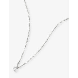 Persee Paris Danaé 18ct white-gold and 0.15ct diamond pendant necklace