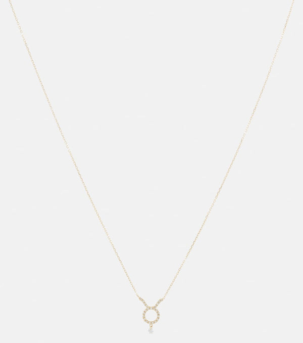 Persée Taurus 18kt gold necklace with diamonds