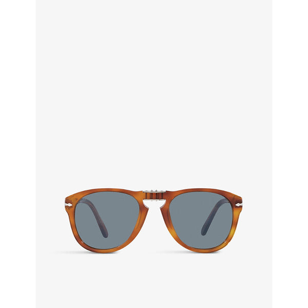 Persol PO0714SM Steve McQueen pilot-shape crystal-glass and acetate sunglasses