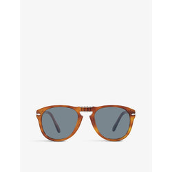 Persol PO0714SM Steve McQueen pilot-shape crystal-glass and acetate sunglasses