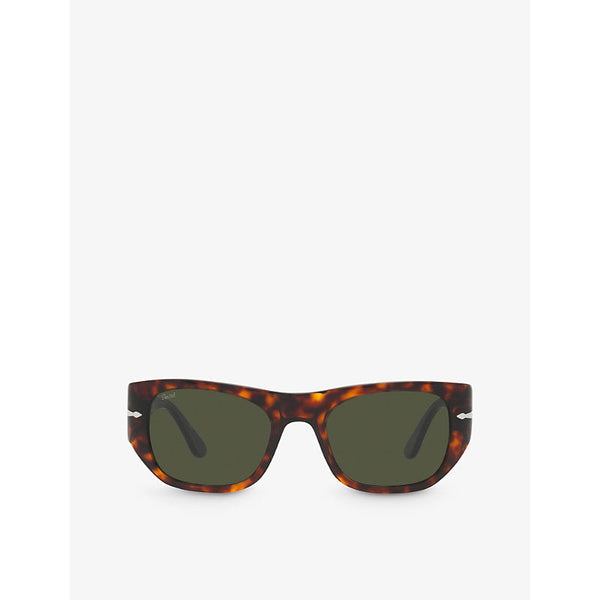 Persol PO3308S square-frame tortoiseshell acetate sunglasses | LYBSTORE