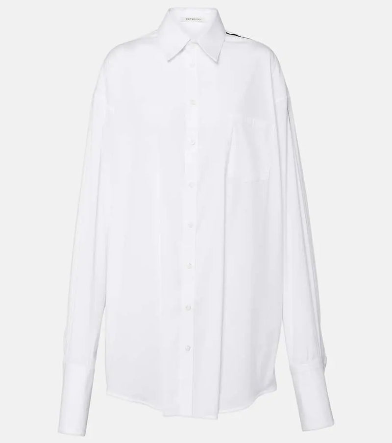 Peter Do Oversized cotton-blend shirt | LYBSTORE