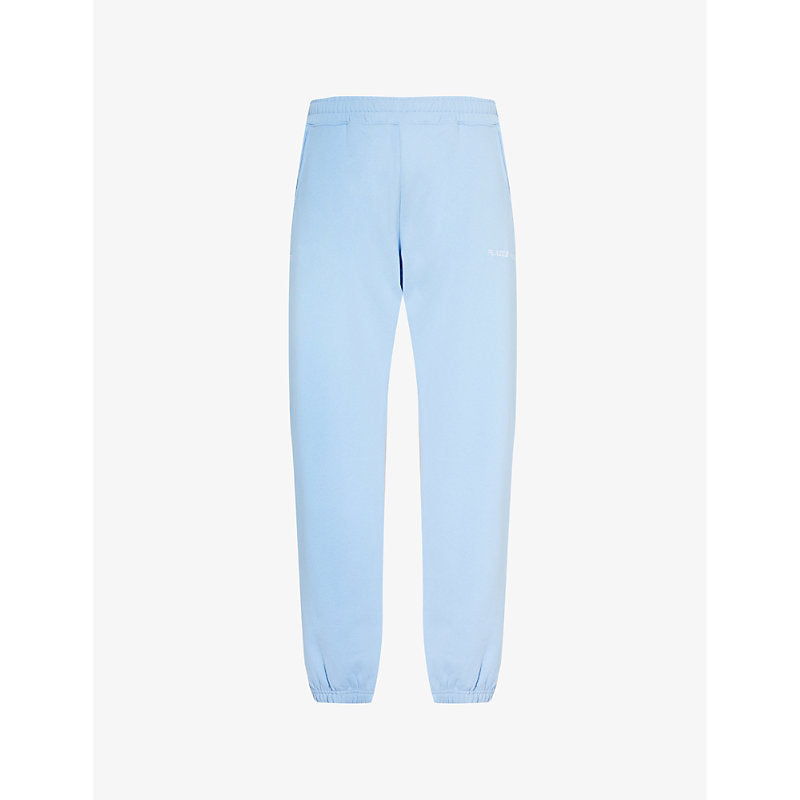 Mens Places + Faces Essential two-slip-pockets straight-leg mid-rise cotton-jersey jogging bottoms