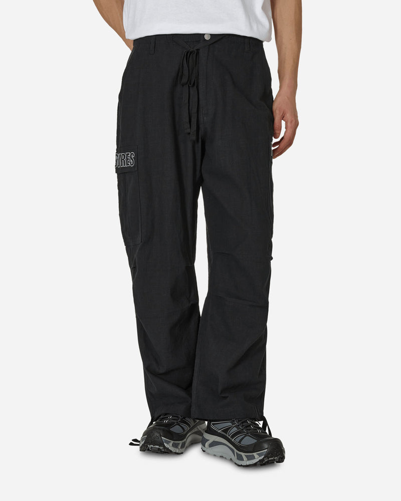 Pleasures Visitor Wide Cargo Pants Black