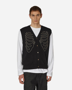 Pleasures Cage Sweater Vest Black