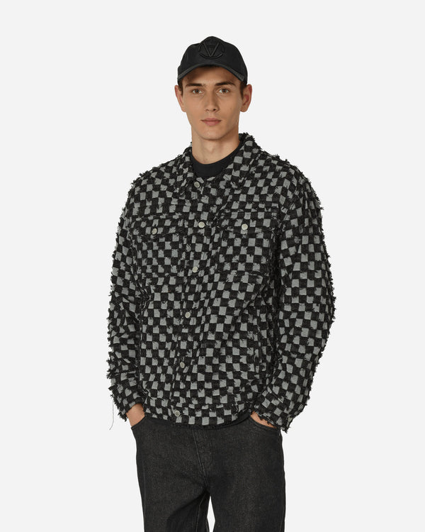 Pleasures Curfew Checker Trucker Jacket Black