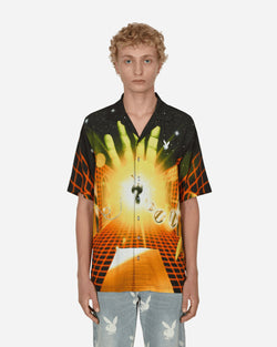 Pleasures Playboy Solar Button Down Shirt Orange