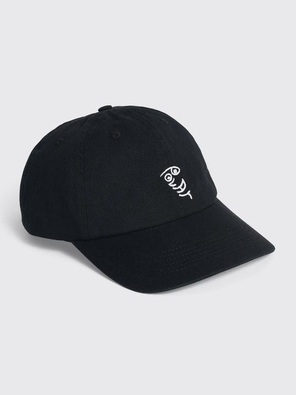 Polar Skate Co. Face Logo Cap Black