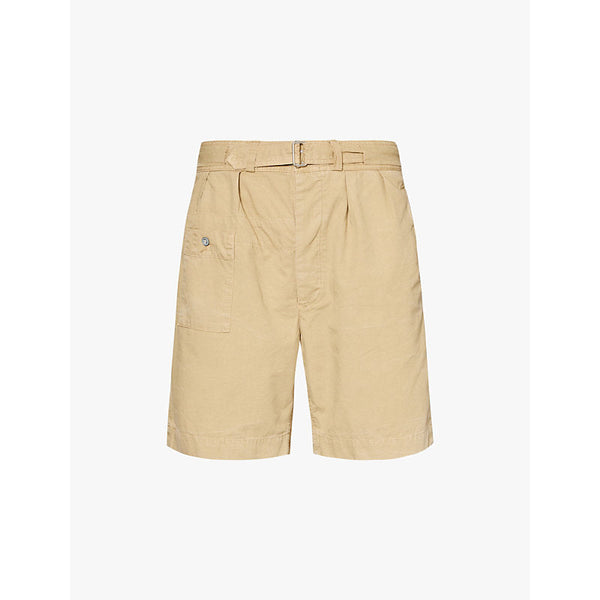 Mens Polo Ralph Lauren Adjustable-belt mid-rise cotton shorts