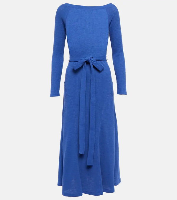 Polo Ralph Lauren Belted cotton midi dress