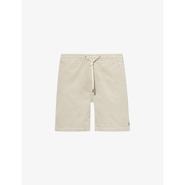 Mens Polo Ralph Lauren Brand-embroidered drawstring corduroy shorts