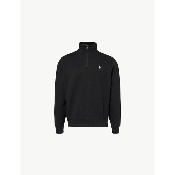 Mens Polo Ralph Lauren Brand-embroidery high-neck regular-fit cotton and recycled-polyester sweatshirt