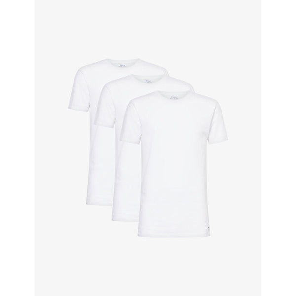 Polo Ralph Lauren Classic-fit short-sleeve pack of three cotton-jersey T-shirts