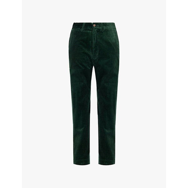 Womens Polo Ralph Lauren Corduroy crop-leg high-rise cotton trousers