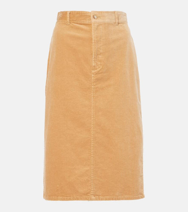 Polo Ralph Lauren Cotton corduroy pencil skirt