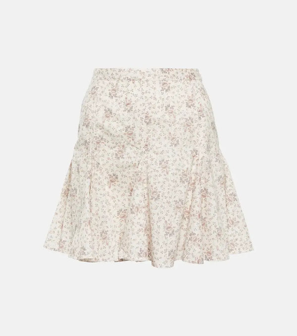 Polo Ralph Lauren Floral cotton miniskirt | LYBSTORE