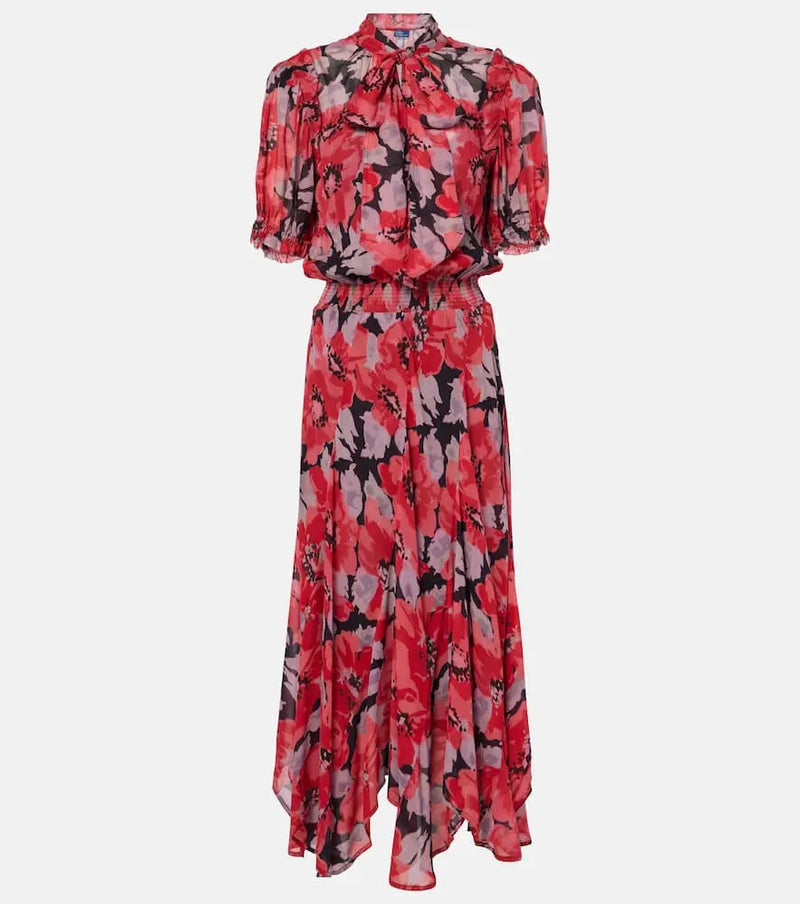 Polo Ralph Lauren Floral georgette midi dress