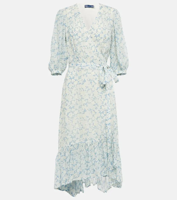 Polo Ralph Lauren Floral georgette wrap dress | LYBSTORE