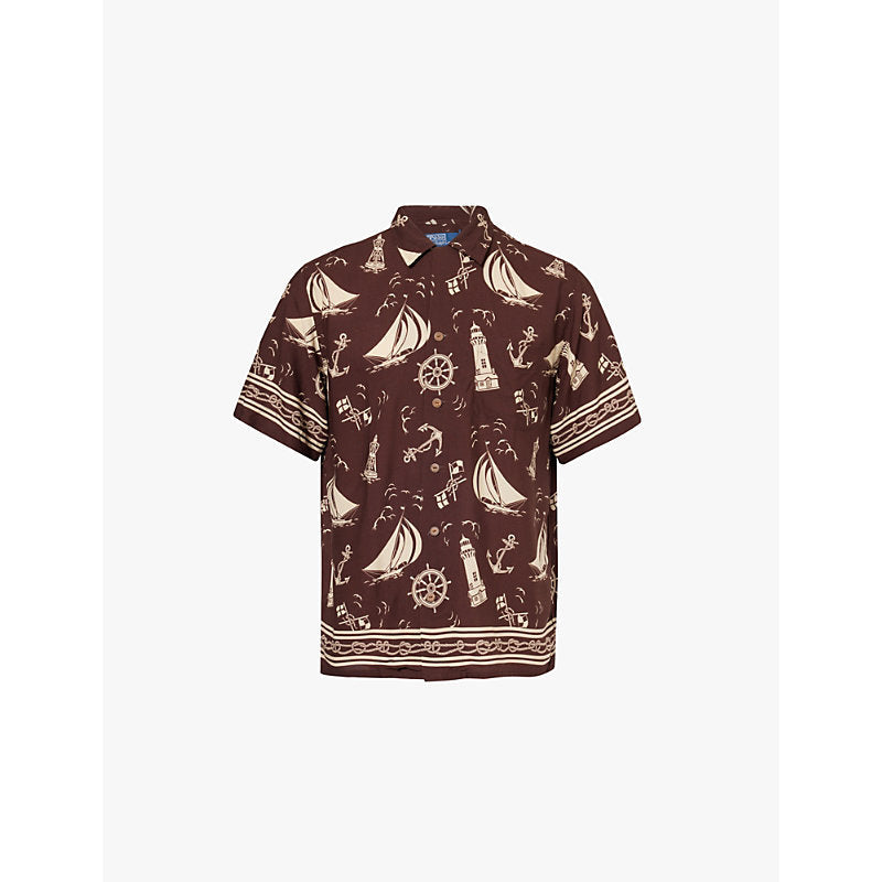 Mens Polo Ralph Lauren Graphic-print relaxed-fit woven shirt