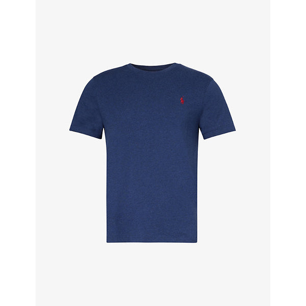 Mens Polo Ralph Lauren Logo-embroidered custom slim-fit cotton-jersey T-shirt