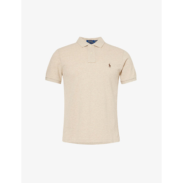 Mens Polo Ralph Lauren Logo-embroidered slim-fit cotton-piqué polo shirt