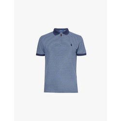 Polo Ralph Lauren Logo-embroidered stripe-print stretch-cotton polo shirt