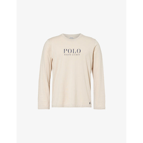 Polo Ralph Lauren Logo-print cotton-jersey pyjama top