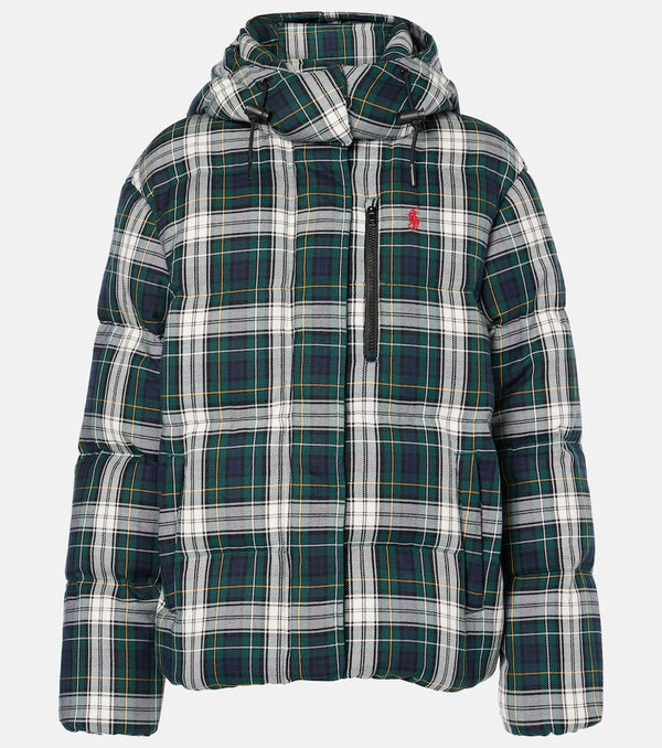 Polo Ralph Lauren Plaid cotton twill down jacket