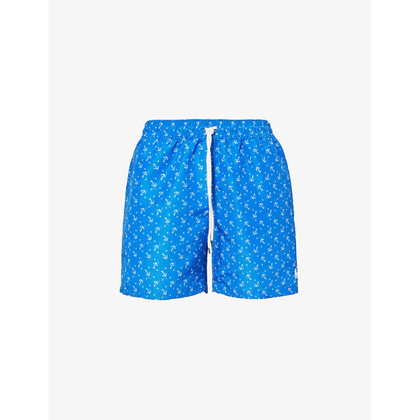 Mens Polo Ralph Lauren Traveller logo-embroidered recycled-polyester swim shorts