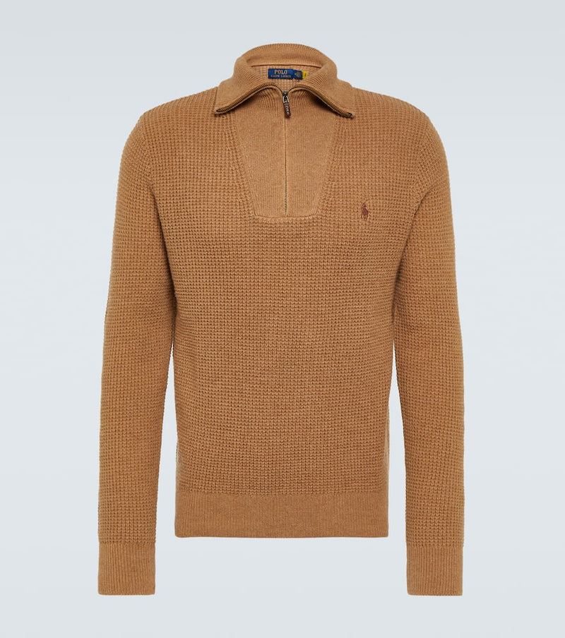 Polo Ralph Lauren Wool and cotton half-zip sweater