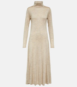 Polo Ralph Lauren Wool-blend jersey midi dress