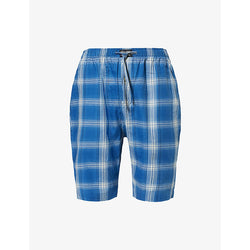 Mens Polo Ralph Lauren check straight-leg cotton-flannel pyjama bottoms