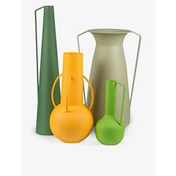 Pols Potten Roman powder-coated metal vases set of four