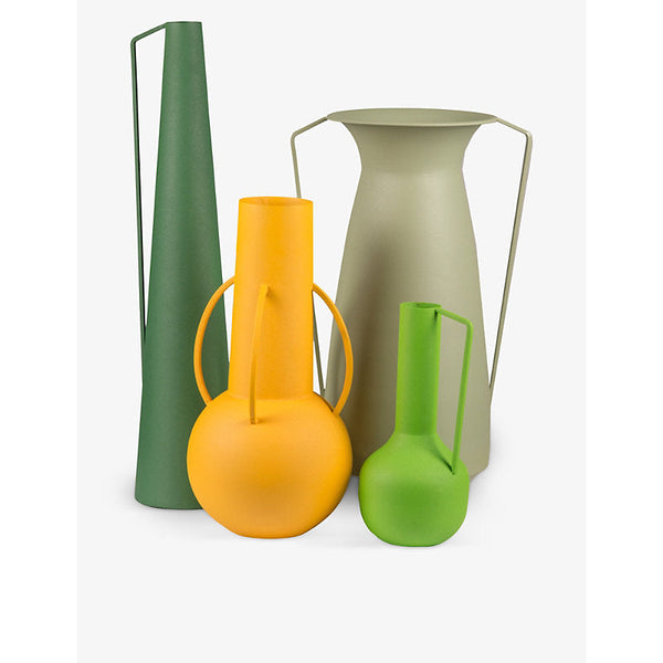 Pols Potten Roman powder-coated metal vases set of four