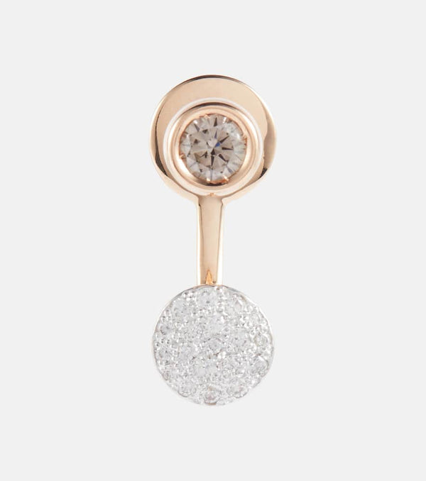 Pomellato Sabbia 18kt rose gold single earring with diamonds