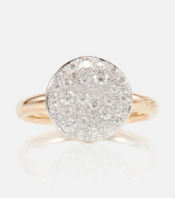 Pomellato Sabbia 18kt yellow gold ring with diamonds