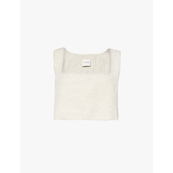 Posse Alice cropped linen top