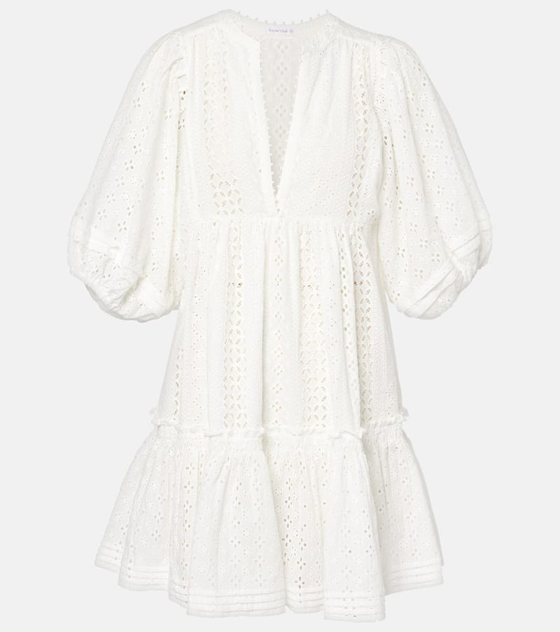 Poupette St Barth Aria broderie anglaise cotton minidress