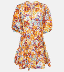 Poupette St Barth Aria floral cotton minidress