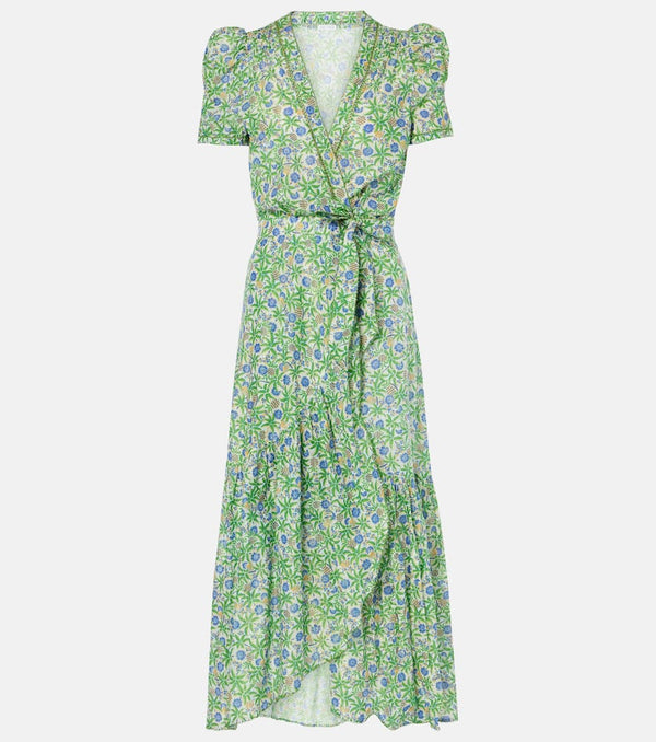 Poupette St Barth Baba printed cotton wrap dress