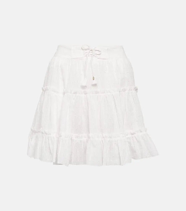 Poupette St Barth Brie cotton miniskirt | LYBSTORE