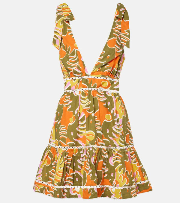 Poupette St Barth Cara printed cotton minidress