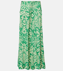 Poupette St Barth Clea printed wide-leg pants