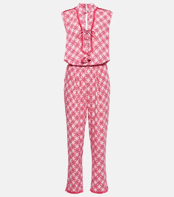 Poupette St Barth Donna printed jumpsuit | LYBSTORE